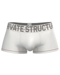White CITYBOYZ USA Private Structure Mo Lite mid waist trunk with a comfortable fit and sleek design, shown on a plain background.