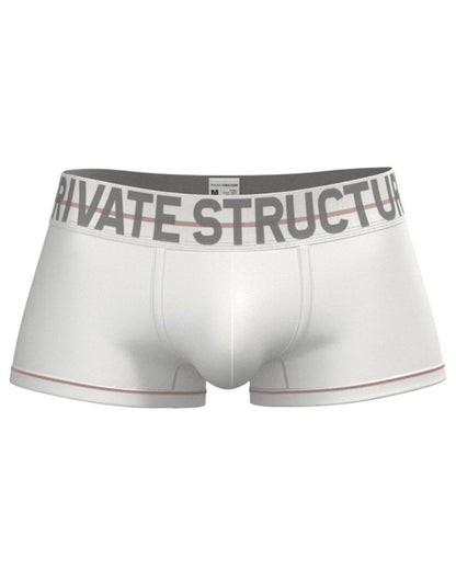 White CITYBOYZ USA Private Structure Mo Lite mid waist trunk with a comfortable fit and sleek design, shown on a plain background.
