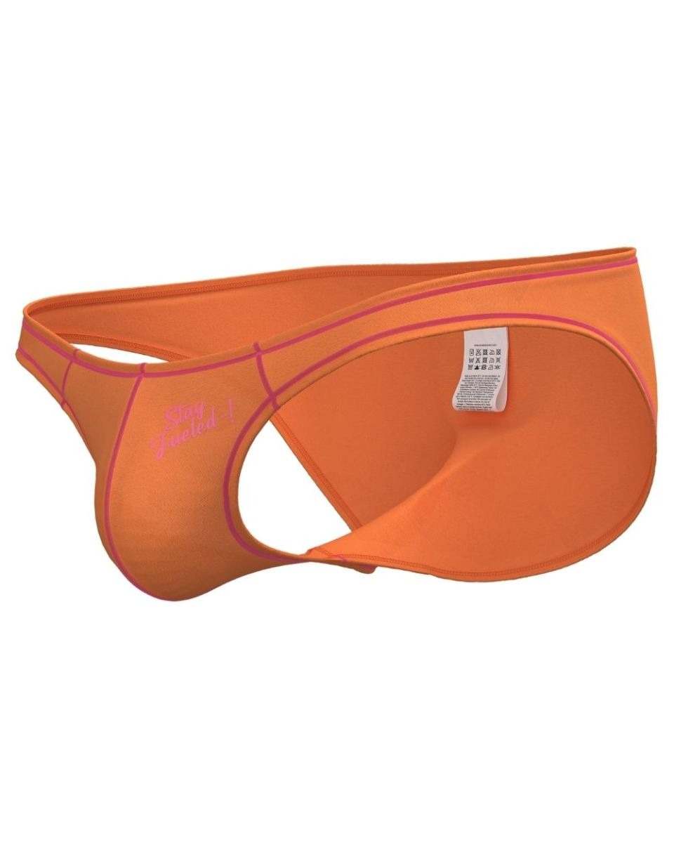 CityBOYZ USA Private Structure Prime Eutopia bikini brief in tangarine color, showcasing a stylish, comfortable fit with a smooth fabric finish.