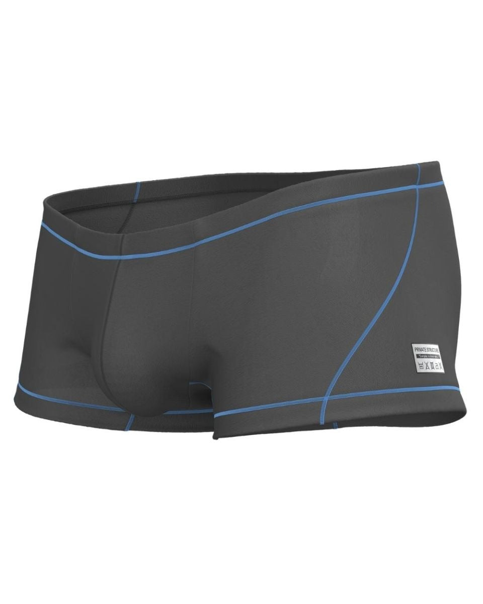 Gray CITYBOYZ★USA Private Structure Prime Elysian hipster trunks with a comfortable fit and modern design.