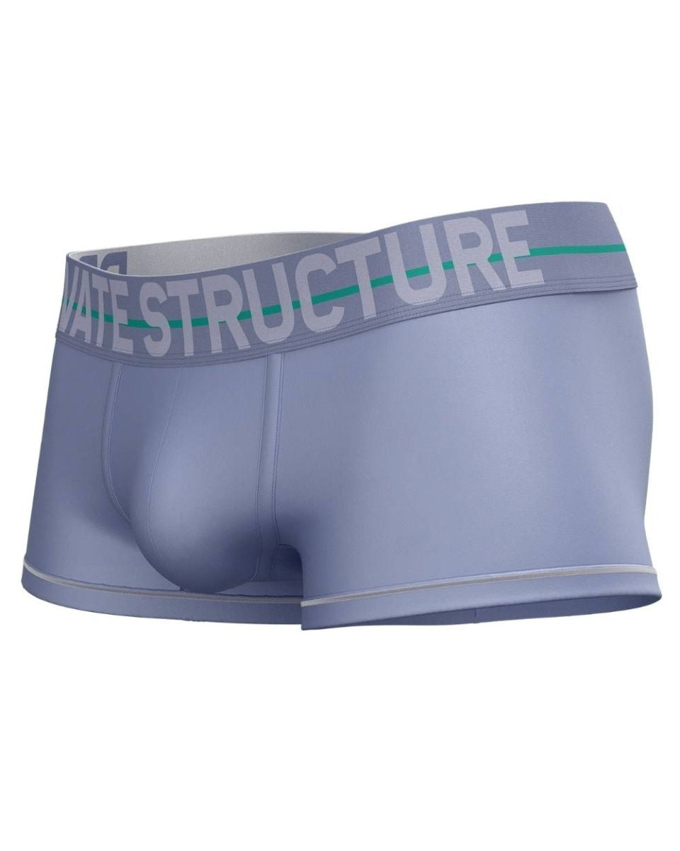 Lilac CITYBOYZ★USA Private Structure Mo Lite mid waist trunk displayed on a model, showcasing the comfortable fit and stylish design.
