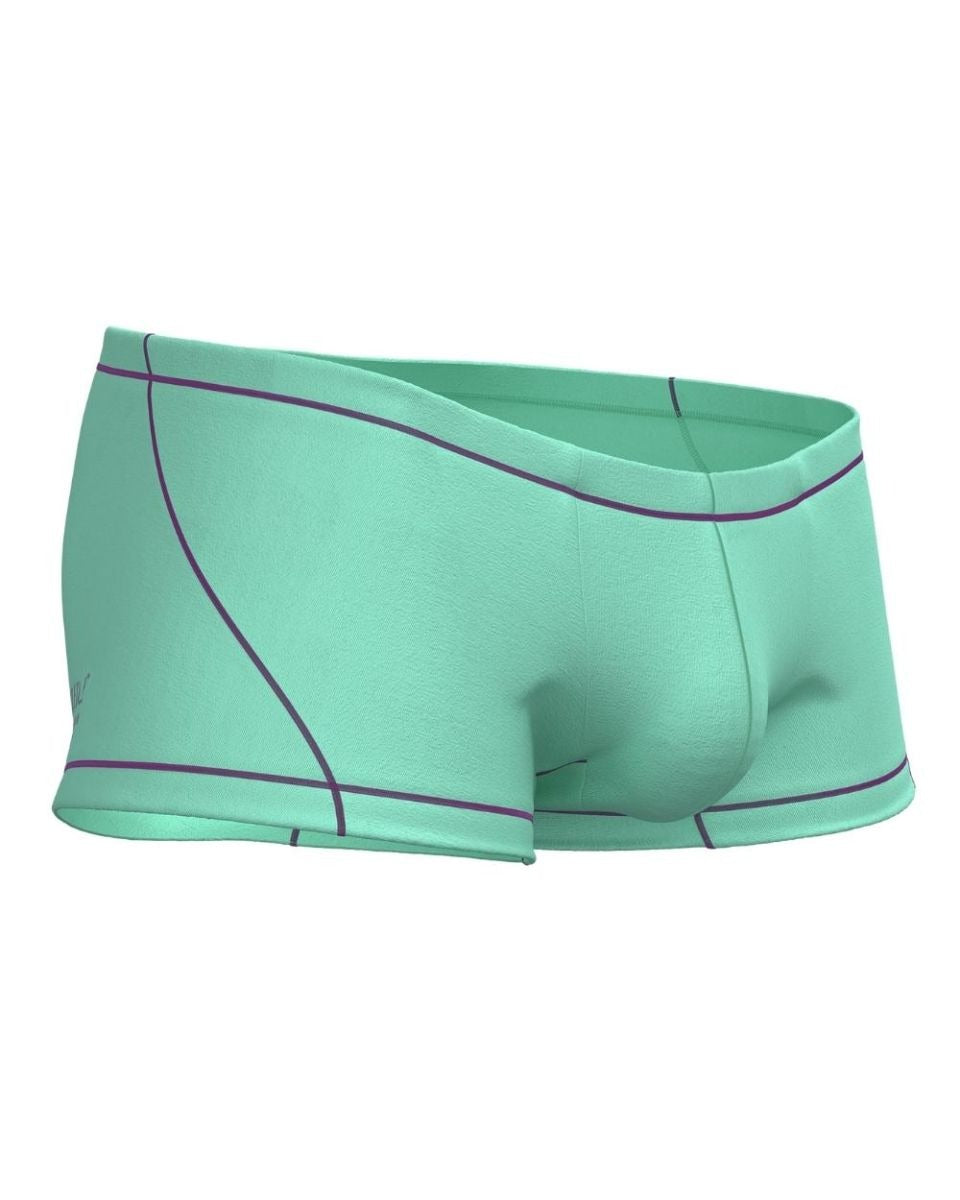 CityboYZ USA Private Structure Prime Elysian Cyan hipster trunk underwear with a comfortable fit and stylish design.