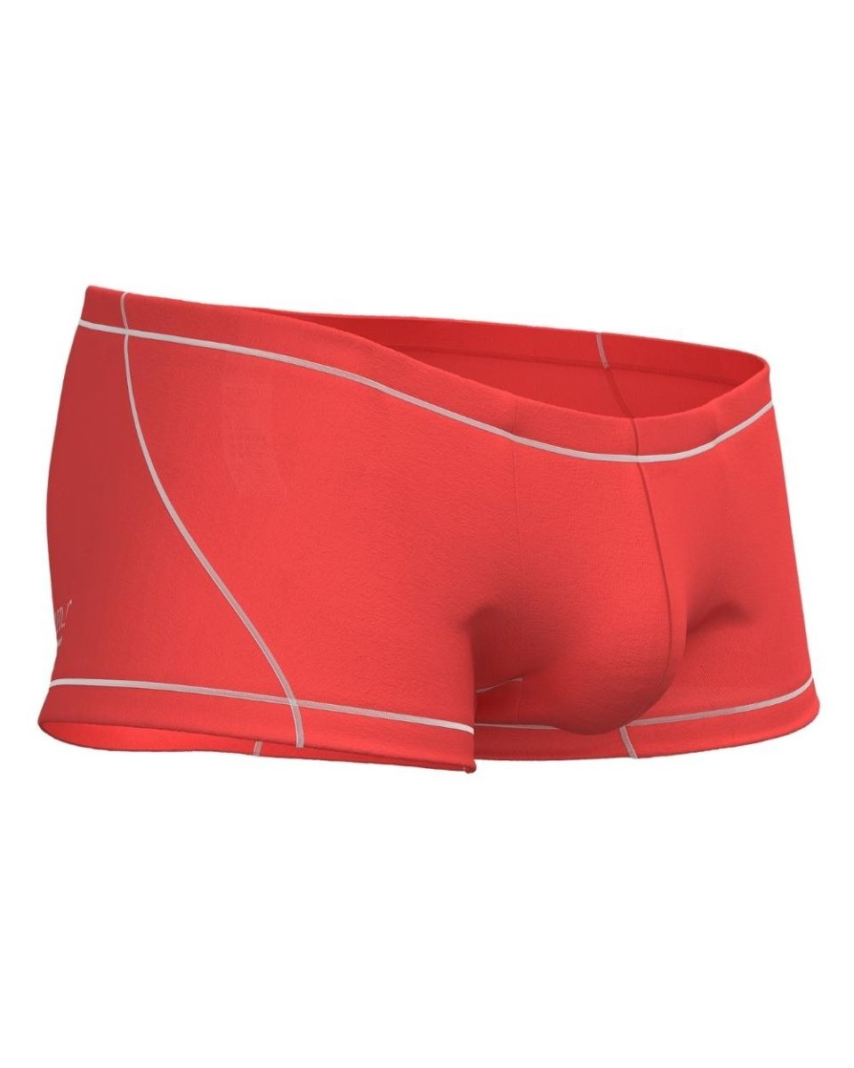 Red CityBoyz USA Private Structure Prime Elysian Hipster trunk underwear with sleek design and comfortable fit.