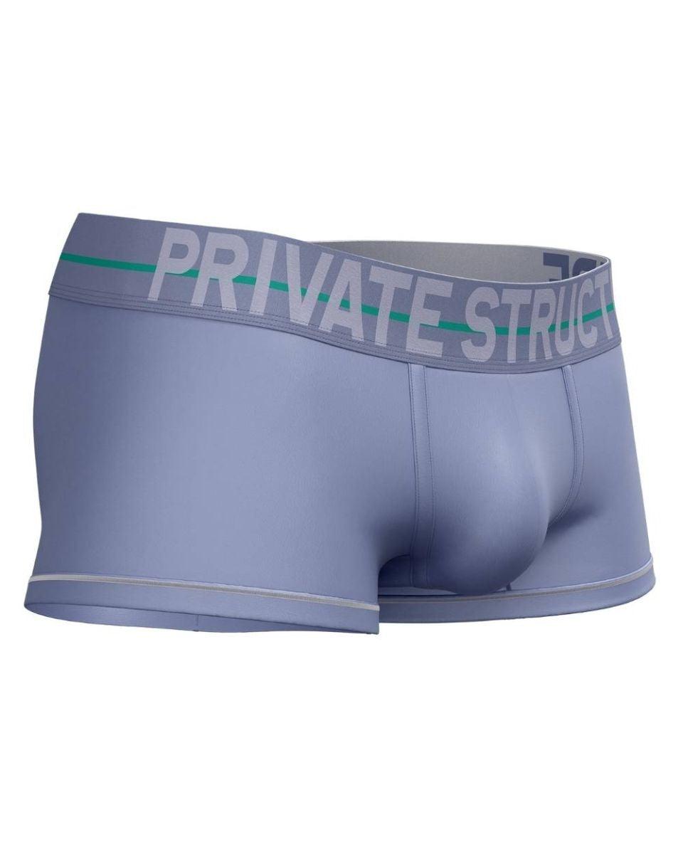 Lilac CITYBOYZ★USA Private Structure Mo Lite mid waist trunk with sleek design and comfortable fit, displayed on a model.