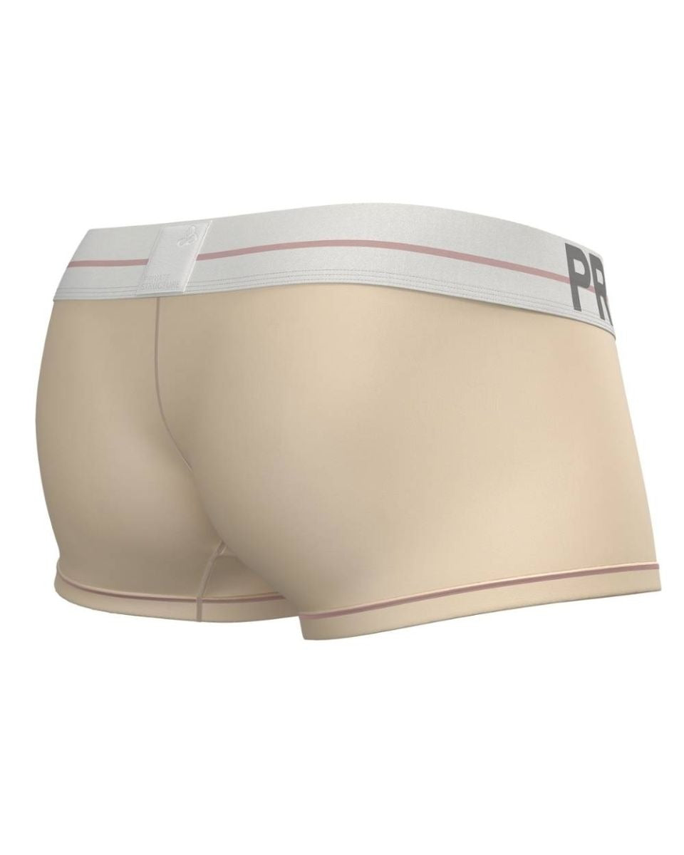 Cream-colored CITYBOYZ USA Private Structure Mo Lite mid-waist trunk with a comfortable fit and subtle branding.