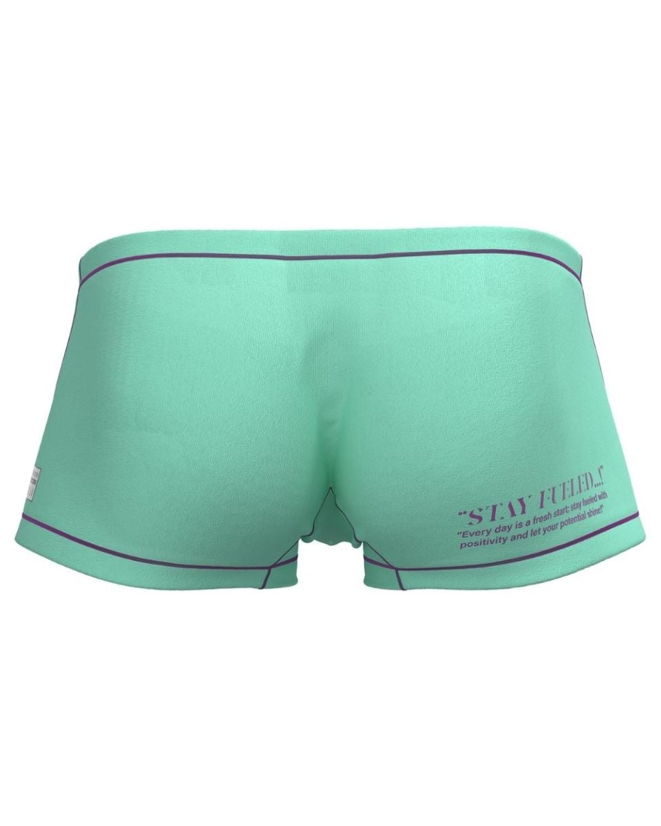 CityBoyz USA Private Structure Prime Elysian Cyan hipster trunk with sleek design and comfortable fit, displayed flat on a white background.