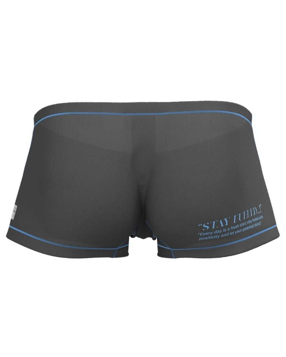 Gray CITYBOYZ★USA Private Structure Prime Elysian hipster trunk underwear with a comfortable fit and sleek design.