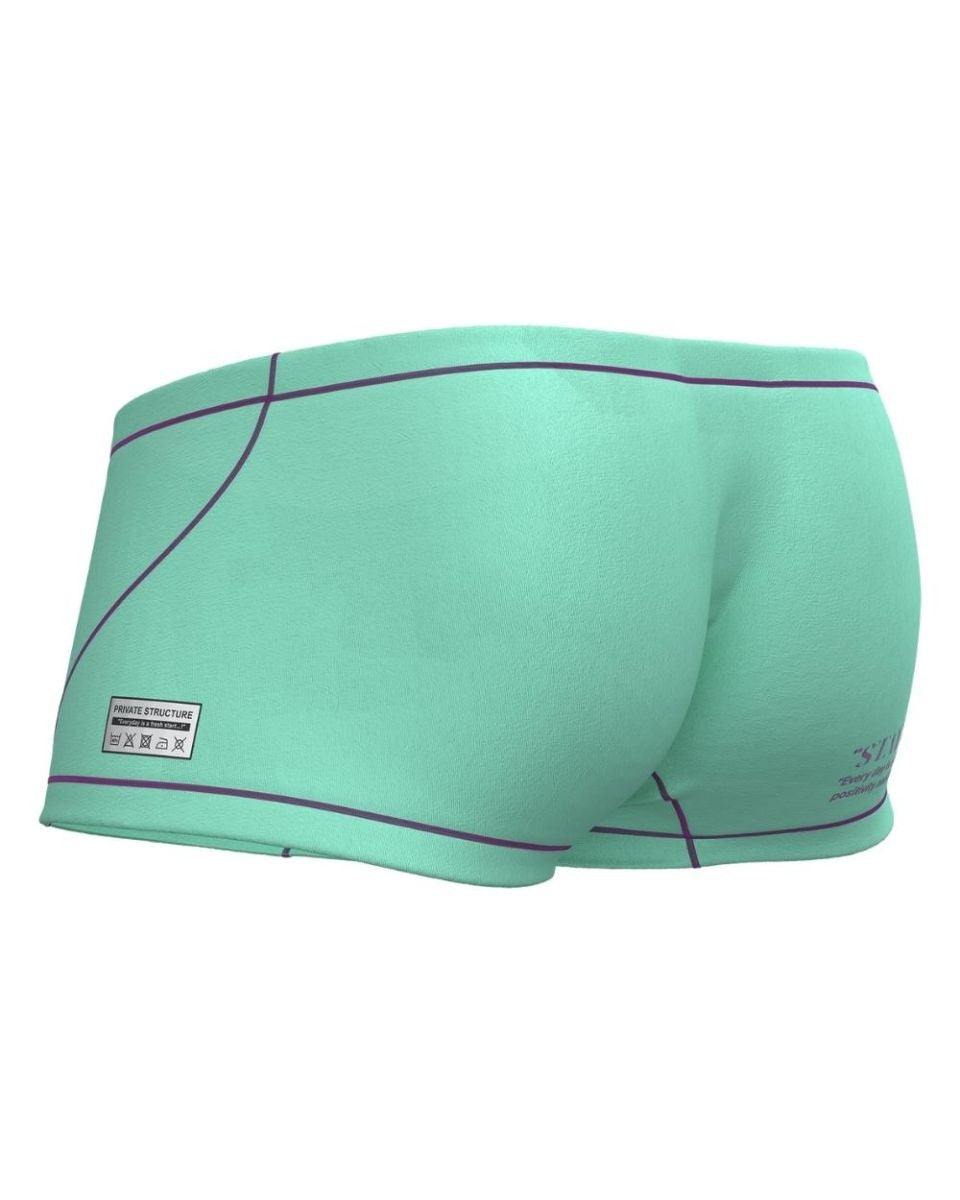 Cyan CITYBOYZ★USA Private Structure Prime Elysian hipster trunk underwear with a comfortable fit and stylish design.