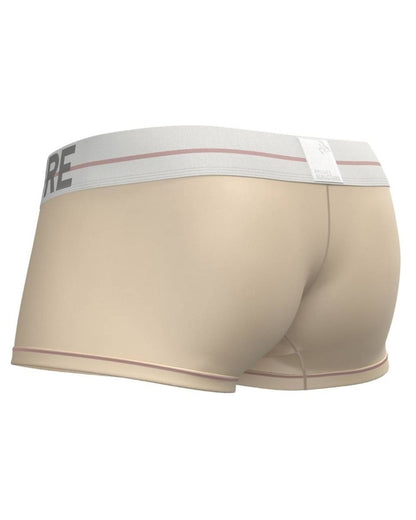 Cream-colored CITYBOYZ USA Private Structure Mo Lite mid-waist trunk with a sleek design and comfortable fit.