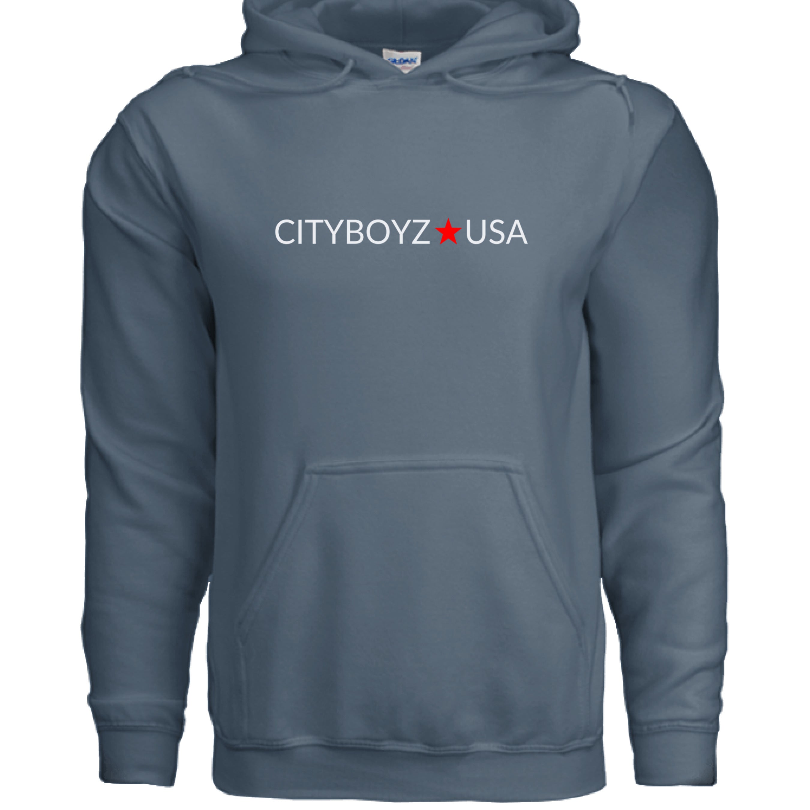CITYBOYZ★USA activewear hoodie with logo, featuring a casual fit and front design, ideal for streetwear and athletic style.