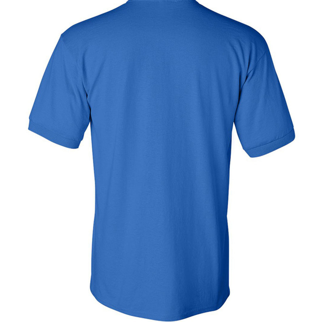 CITYBOYZ★USA logo polo shirt, men's casual shirt with embroidered emblem, in navy blue fabric, front view showing collar and logo detail.