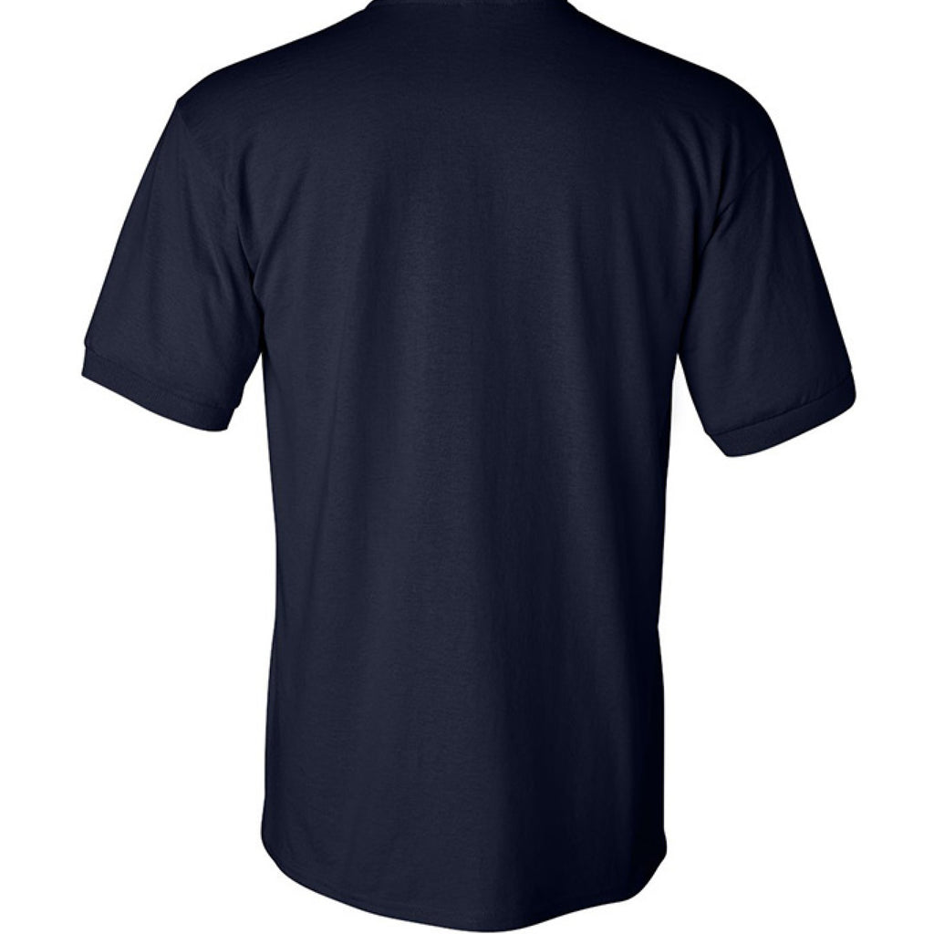CityBOYZ USA Logo Polo shirt, men's casual cotton polo with brand logo, navy blue color, front view.