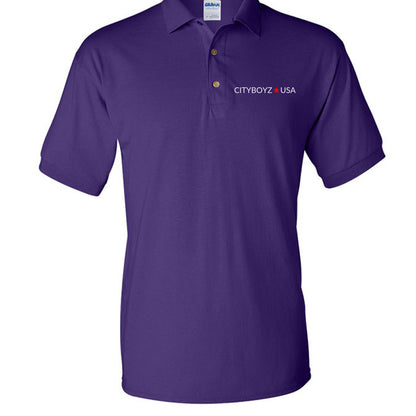 CityBOYZ USA Logo Polo shirt featuring a classic collar, embroidered logo, and comfortable fabric in a casual style.