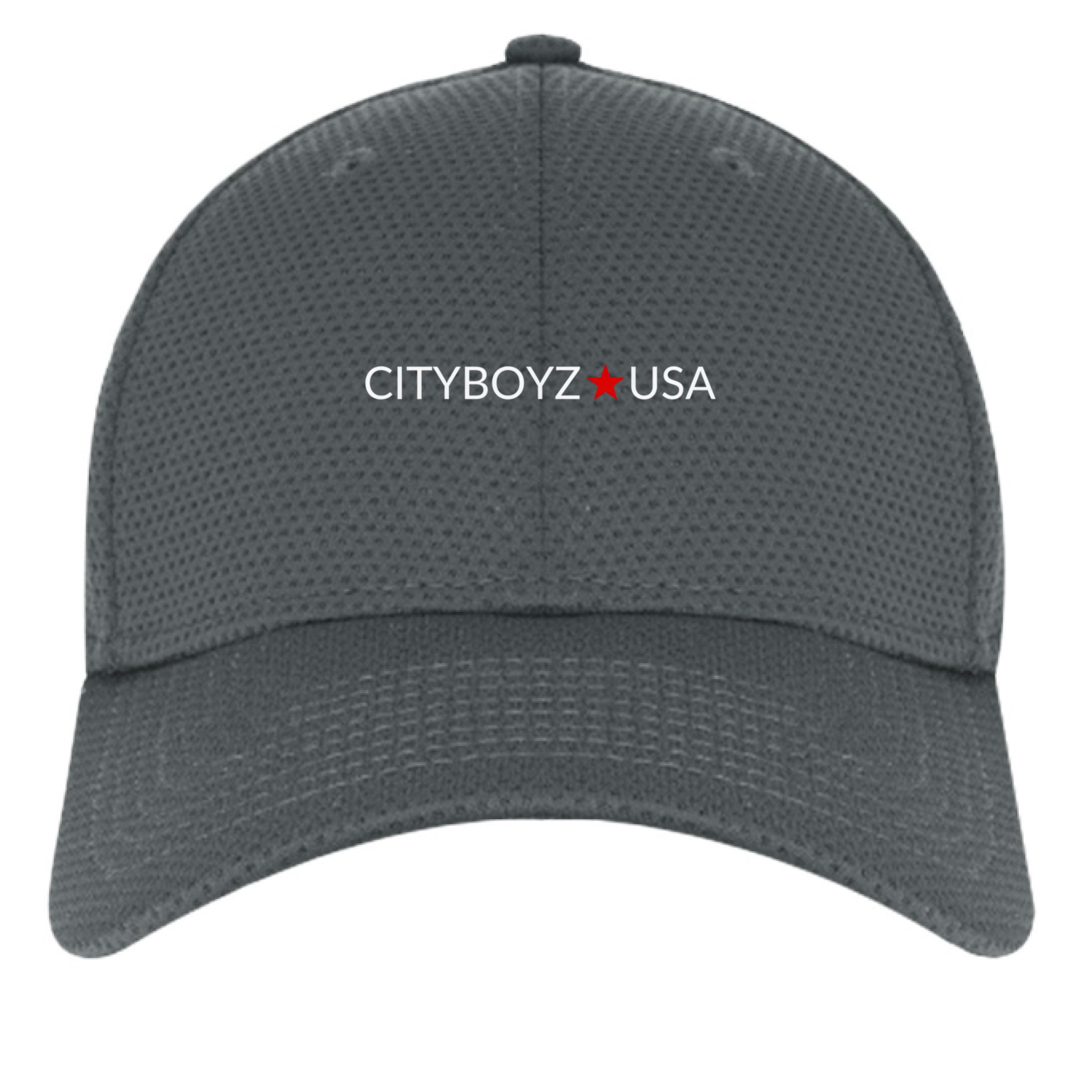 CITYBOYZ★USA baseball cap with structured brim and embroidered logo, displayed on a neutral background.