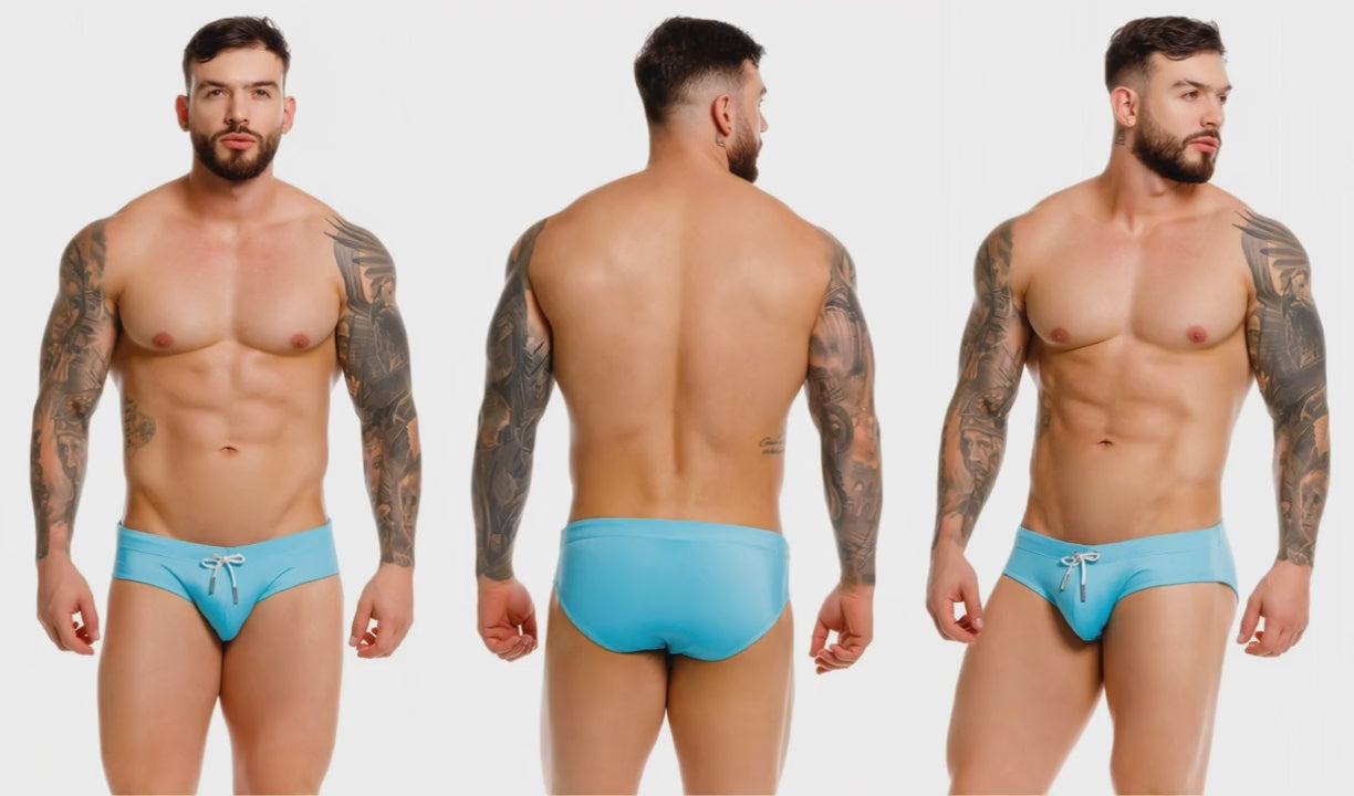 Jor Travel Swim Brief 2387 - Men's Neon Swim Briefs