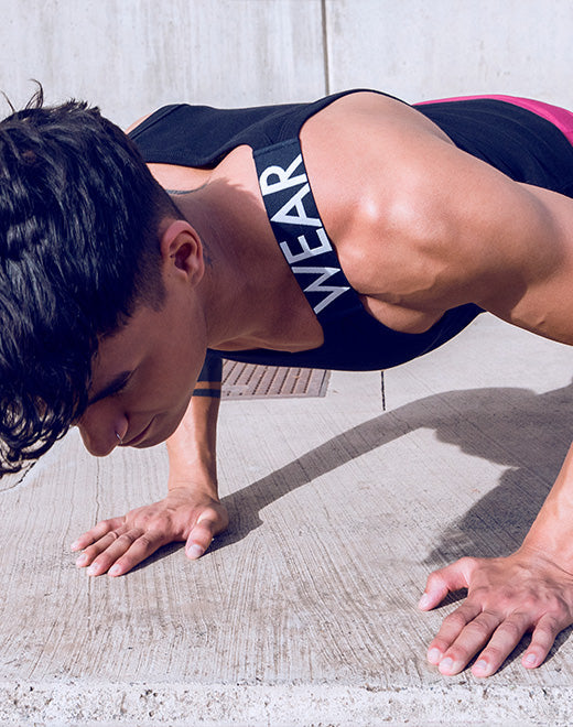 Black Supawear SPR Max Tank Top by CITYBOYZ★USA, displayed flat showing smooth fabric and sleeveless design.