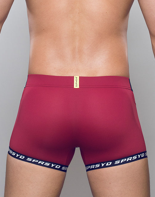 Red Supawear SPR Max Trunk boxer briefs by CITYBOYZ★USA, featuring a snug fit and comfortable waistband.