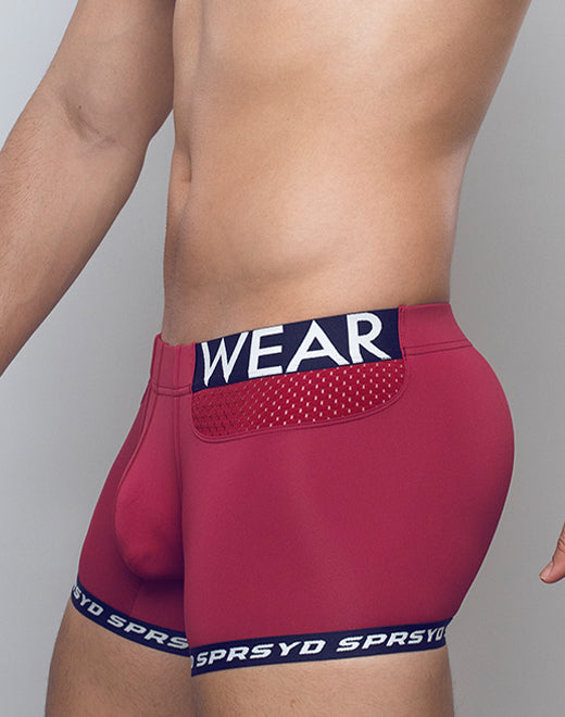 Red Supawear SPR Max Trunk boxer briefs by CITYBOYZ★USA, featuring a comfortable fit and stylish design.