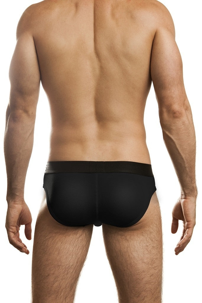 Black Jack Adams Naked Fit Brief underwear from CITYBOYZ USA, showing the back view with a snug fit and smooth fabric.