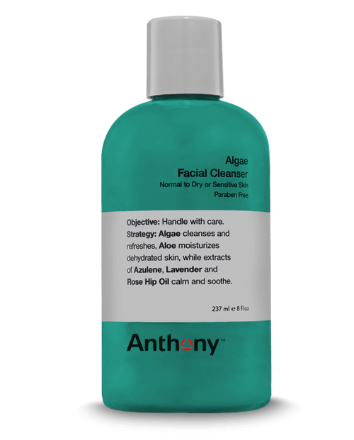CITYBOYZ★USA Anthony Algae Facial Cleanser in 8oz bottle, grooming product with algae extract for deep cleansing and refreshment.
