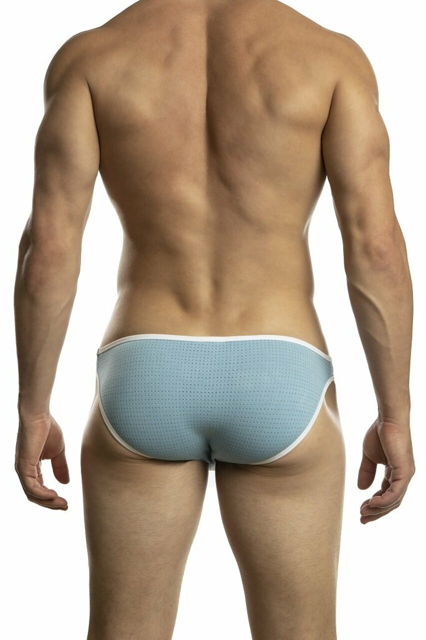 CITYBOYZ USA Jack Adams Air Bikini brief in sky white, back view showing smooth fabric and comfortable fit.