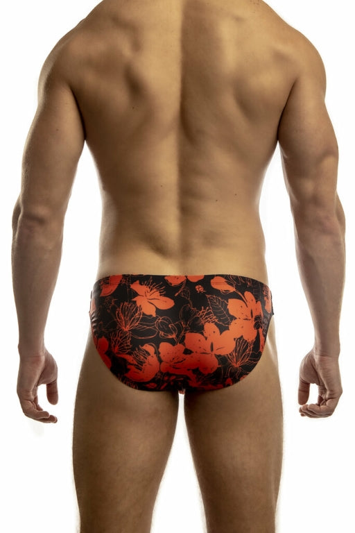 CityBOYZ USA Jack Adams Second Skin Swimsuit in navy and red, featuring a sleek, form-fitting design for swimming and beachwear.