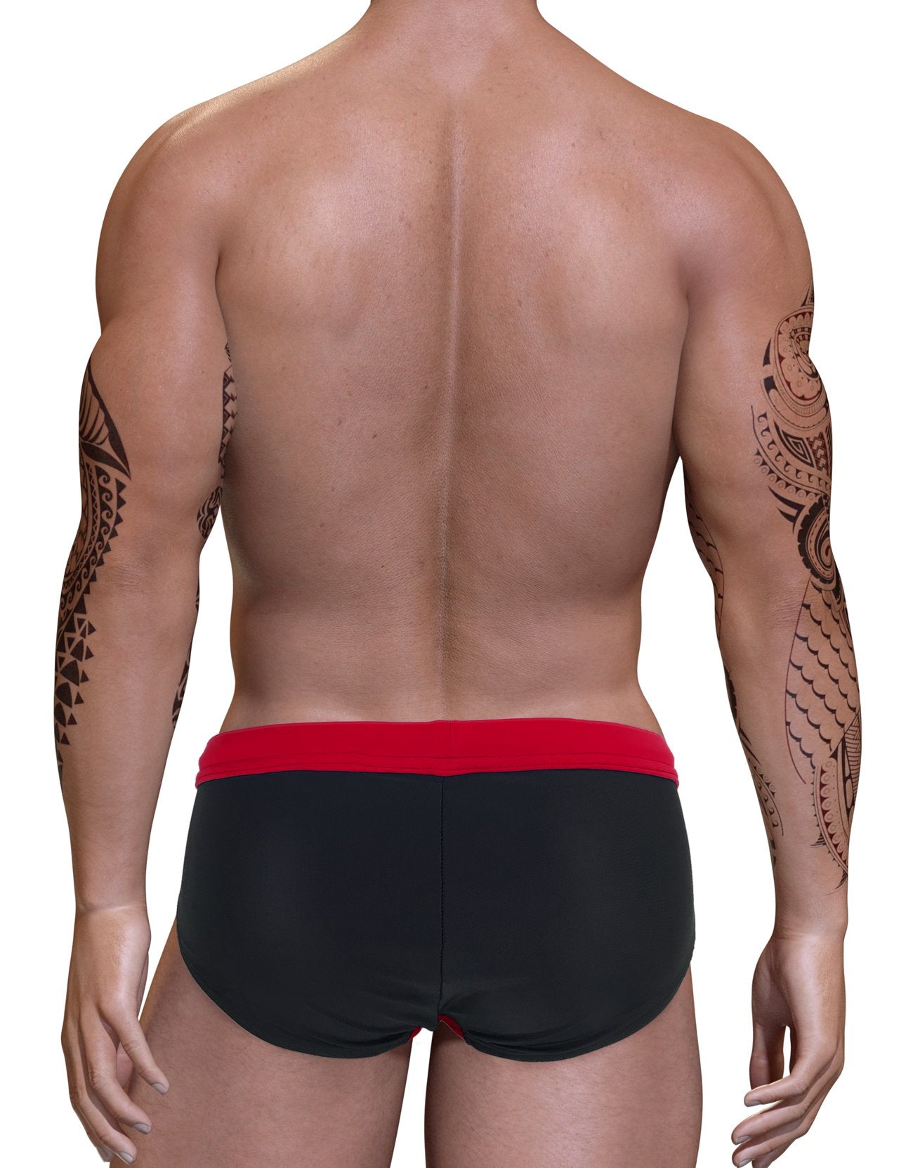 Stitch Big Boy Pouch Boxer Brief - Red Mesh Underwear For Men, Made In USA