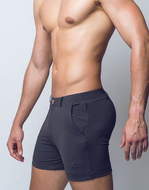 CITYBOYZ★USA 2Eros Bondi Shorts in midnight grey, casual men's shorts with a relaxed fit and stylish design.