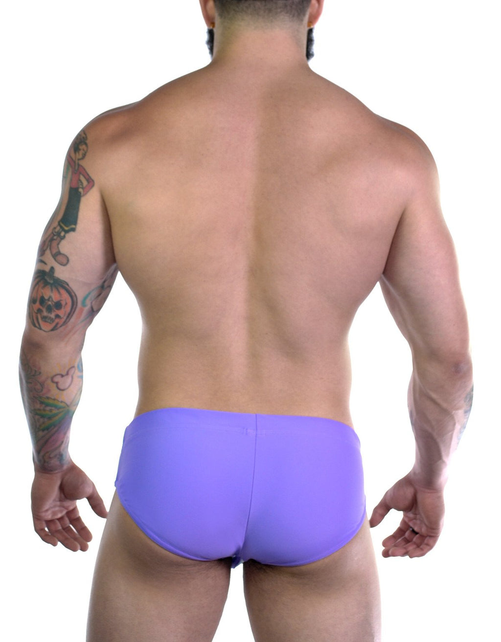 Wildmant Sportivo purple bikini swimwear shown from the back, featuring a stylish design and adjustable straps.
