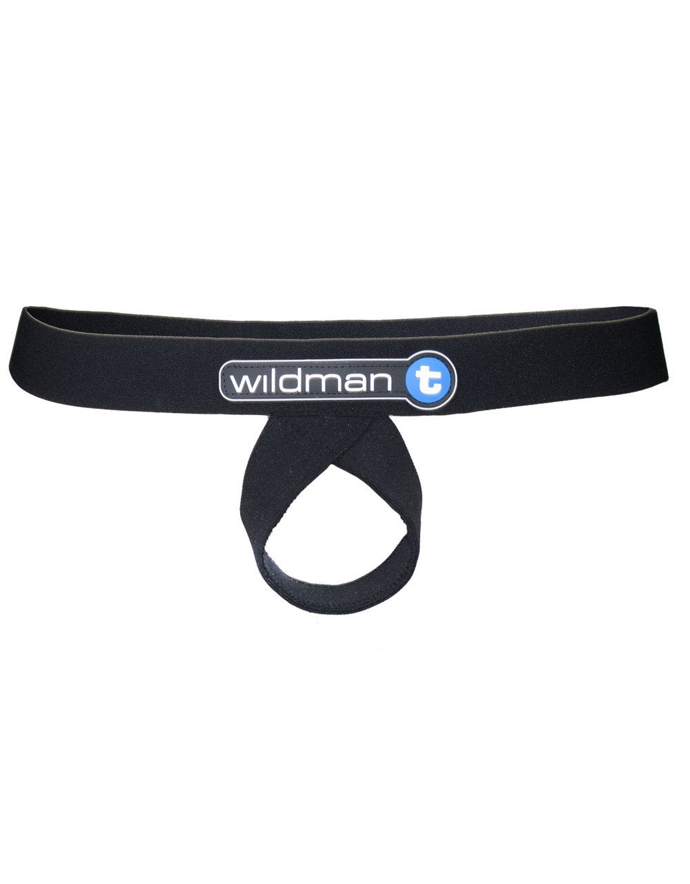 Black WildmanT Lift Loop Support Jock designed as a ball lifter, featuring a supportive strap for comfort and stability.