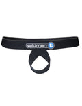 Black WildmanT Lift Loop Support Jock designed as a ball lifter, featuring a supportive strap for comfort and stability.