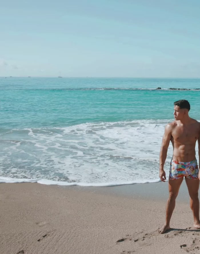 CITYBOYZ★USA 2Eros Bondi Short, stylish casual shorts with a relaxed fit, shown in a vibrant color on a model.