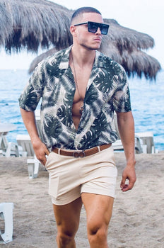 CityBOYZ USA 2Eros Bondi Shorts, navy blue casual shorts with a relaxed fit and adjustable waistband, perfect for summer wear.